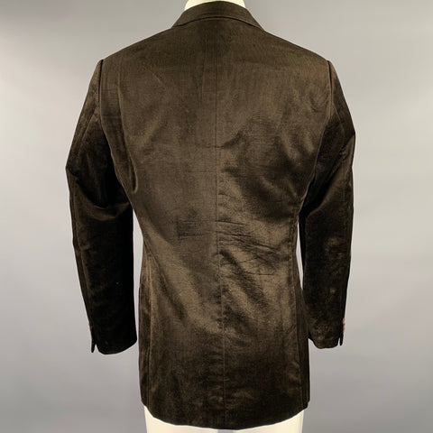 ARMANI COLLEZIONI Size 38 Brown Corduroy Cotton  Rayon Sport Coat