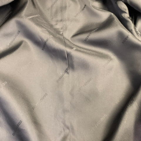 Veste de sport DSQUARED2 en laine mélangée anthracite à revers cranté, taille 38