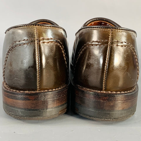ALLEN EDMONDS Size 7 Randolph Brown Leather Penny Loafers