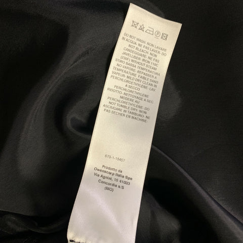 RICK OWENS Size S Black Cupro Snaps Vest Outerwear