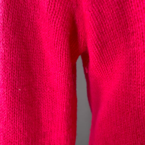 ACNE STUDIOS Pre-AW16 Size M -Kai- Pink Fuchsia Wool Crew Neck Sweater