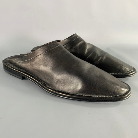 PIERRE HARDY Size 12 Black Leather Slip On Loafers