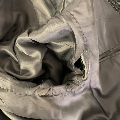 V2 by VERSACE Size 42 Grey Black Heather Double Breasted Suit