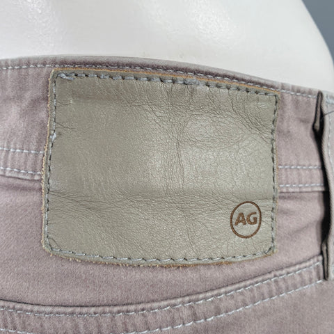 ADRIANO GOLDSCHMIED Taille 36 Everett Gris Taupe Coton Mélangé Jean Coupe Pantalon Décontracté