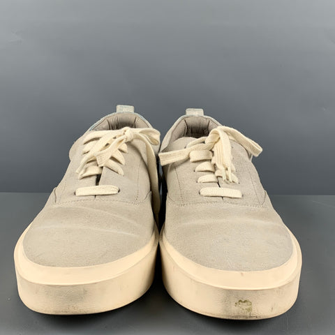 FEAR OF GOD Size 12 Grey Solid Suede Lace Up Sneakers