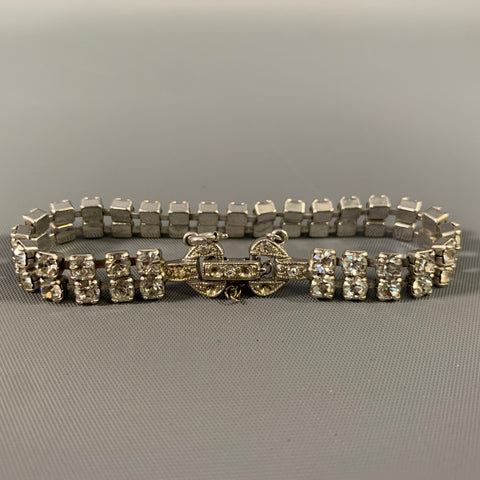 NO BRAND Clear Silver Rhinestones Bracelet