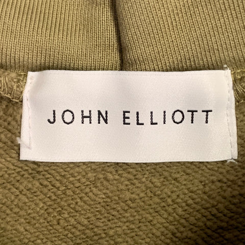JOHN ELLIOTT Size M Green Sage Cotton Hooded Kangaroo Pocket Sweatshirt