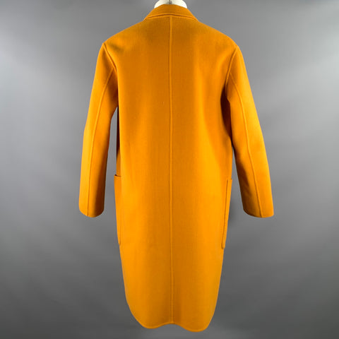 AMI by ALEXANDRE MATTIUSSI Size 38 Yellow Mustard Wool  Cashmere Coat
