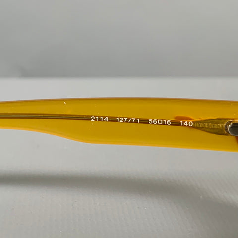 SALVATORE FERRAGAMO Yellow Rectangle Sunglasses