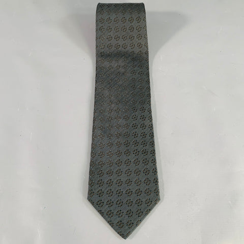 GIORGIO ARMANI Navy Jacquard Silk Blend Tie