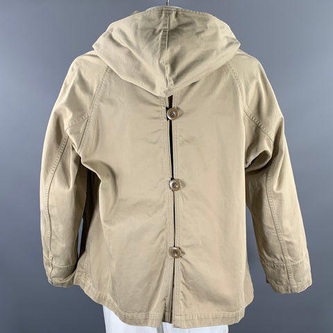 KAPITAL Size M Khaki Cotton Hooded Jacket