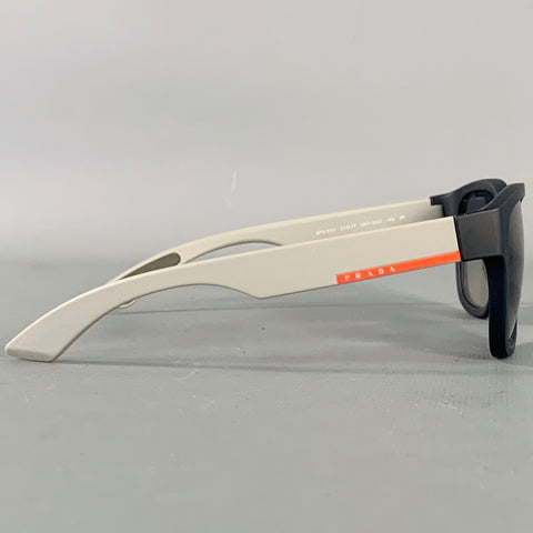 PRADA SPORT Black Grey Red Acetate Sunglasses