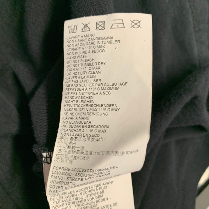 MAISON MARTIN MARGIELA Size 44 Black Cotton Crew Neck T-shirt