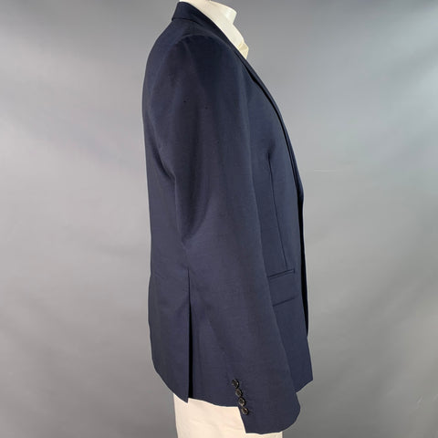 AMI by ALEXANDRE MATTIUSSI Size 44 Navy Wool Notch Lapel Sport Coat