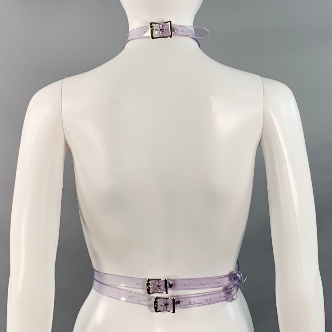 ZANA BAYNE Clear PVC Collar Harness Belt