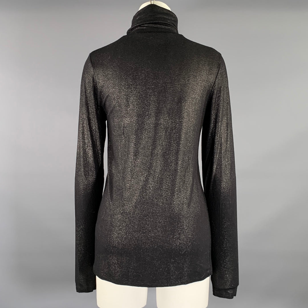 MAJESTIC Size 4 Glitter Turtleneck Pull Over