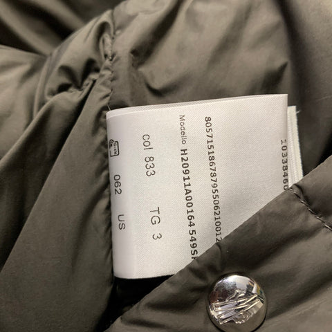 MONCLER Size L Green Quilted Polyester Puffer Jacket
