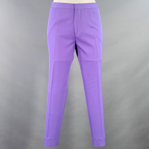 PAUL SMITH Size 36 Soho Fit Purple Lavender Wool Notch Lapel Suit