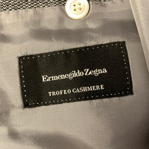 ERMENEGILDO ZEGNA Size 44 Grey Black Marled Wool Blend Sport Coat
