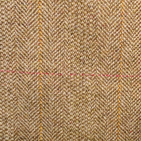 O'CONNELL'S Size 42 Long Brown Herringbone Wool Sport Coat