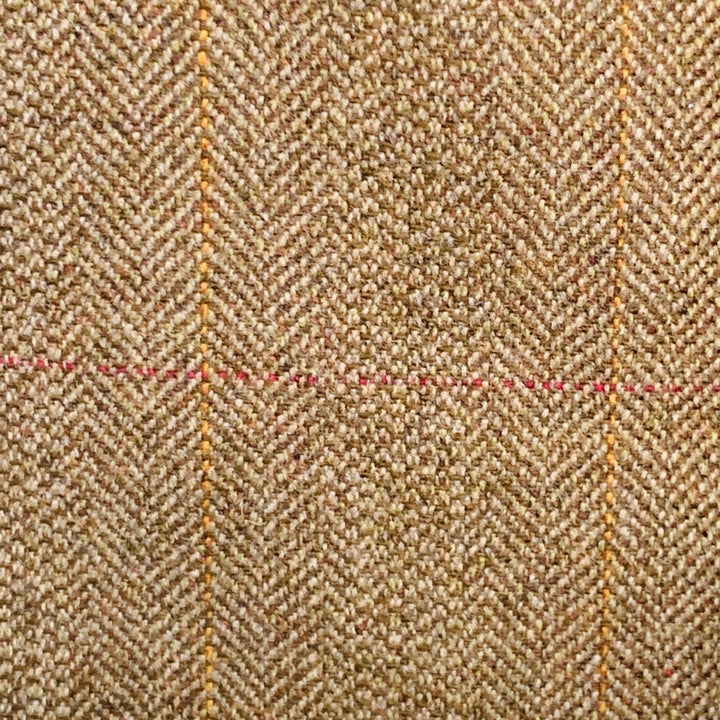 O'CONNELL'S Size 42 Long Brown Herringbone Wool Sport Coat