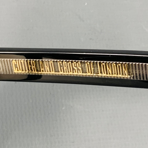 CUTLER AND GROSS Black Silver Acetate Frames Eyewear