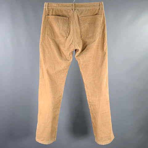 COMME des GARCONS Size S Tan Corduroy Cotton Blend Casual Pants