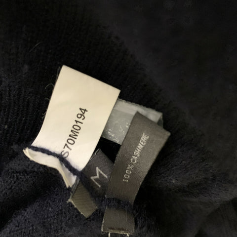 BAMFORD & SONS Size M Navy Cashmere V Neck Cardigan