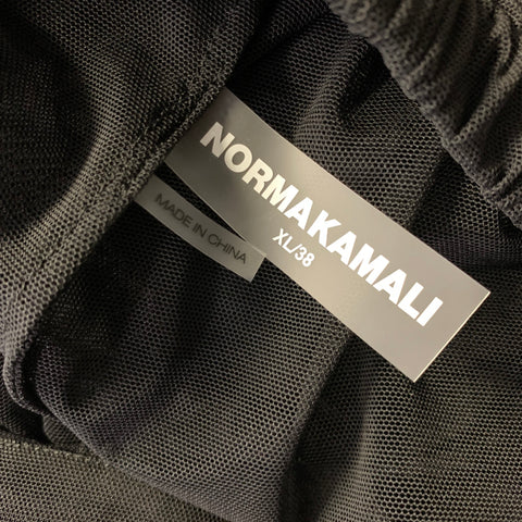 NORMA KAMALI Size XL Black Nylon Blend Sheer Dress Pants
