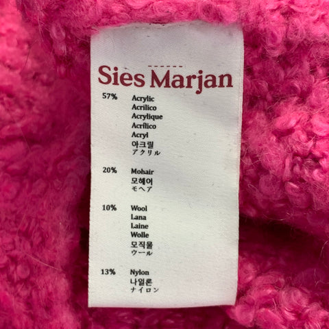 SIES MARJAN Size XS Pink Acrylic Blend Knit Turtleneck Pullover