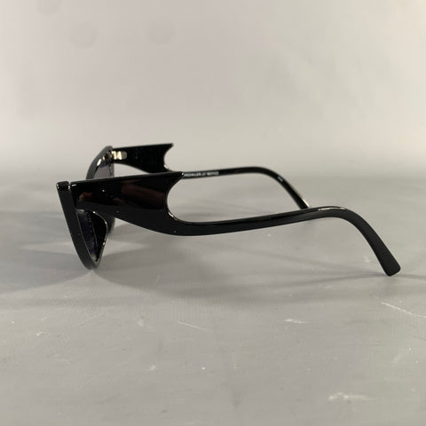 ADAM SELMAN Black Acetate Sunglasses