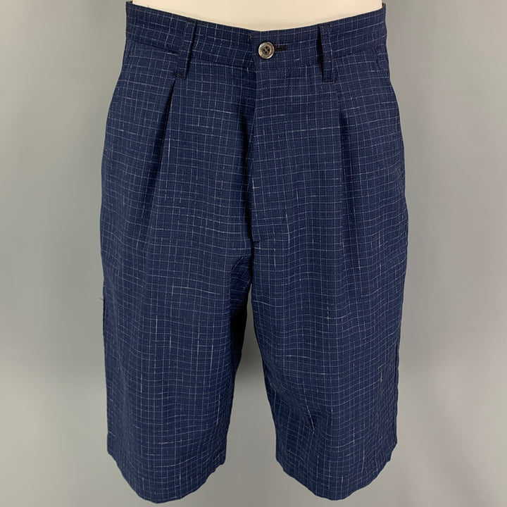 JUNYA WATANABE SS19 Size M Blue Yellow Grosgrain Utility Vest Shorts 3PC Set