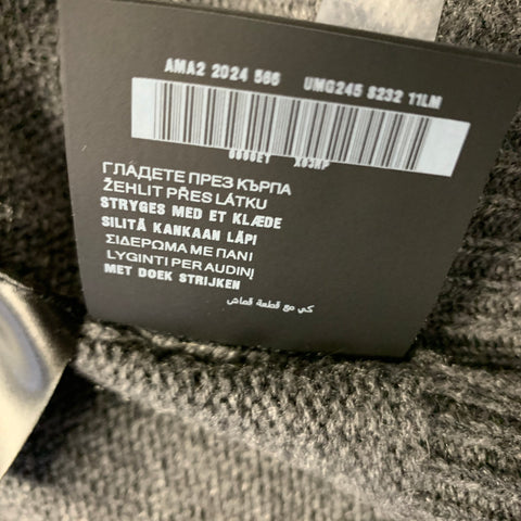 PRADA Size 42 Grey Knitted Cashmere Zip Up Jacket