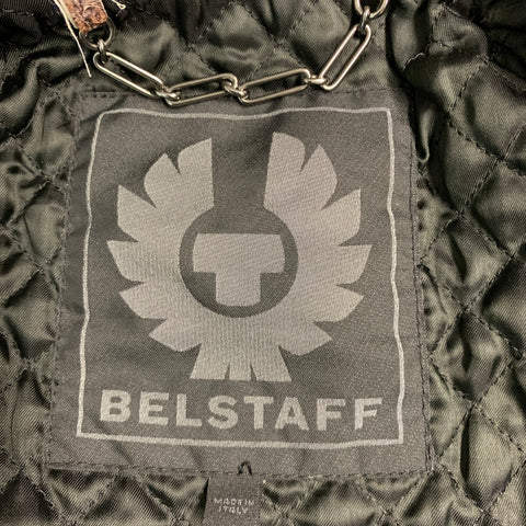 BELSTAFF Size S Brown White Snakeskin Leather Biker Jacket
