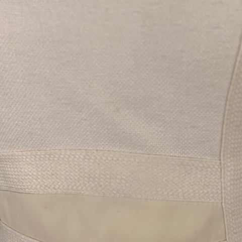 AKRIS Size 10 Cream Cotton Textured Sleeveless Dress