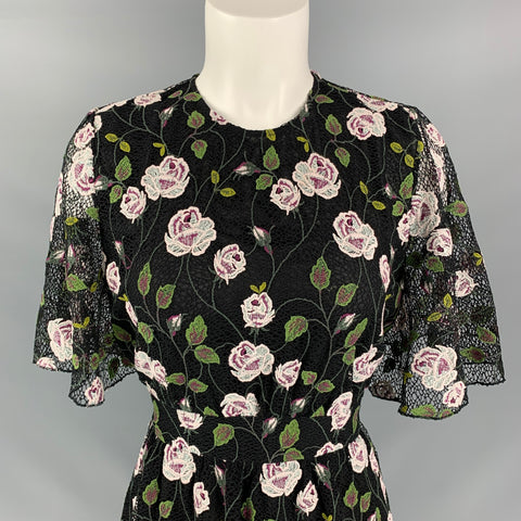 Oeillet GIAMBATTISTA VALLI Taille XS Robe en coton et polyester noir