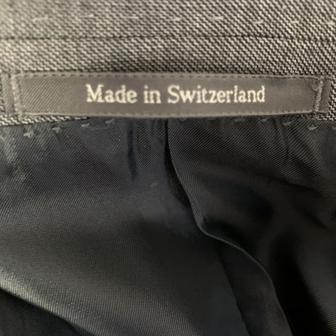 YVES SAINT LAURENT Size 40 Grey Wool Blazer Coat