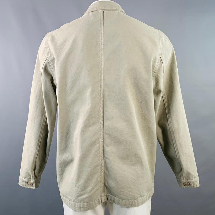 EMILE LAFAURIE Size XXL Braque Grey Cotton Chore Coat