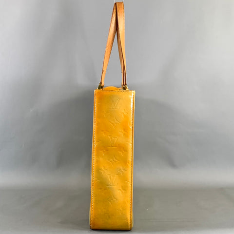 LOUIS VUITTON Yellow Tan LM0051 Monogram Tote Handbag