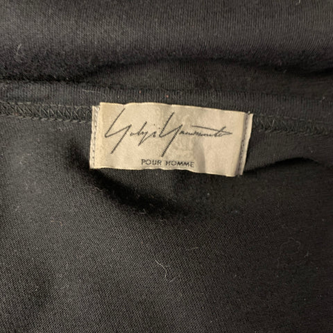 YOHJI YAMAMOTO Size M Black Brown Graphic Cotton T Shirt