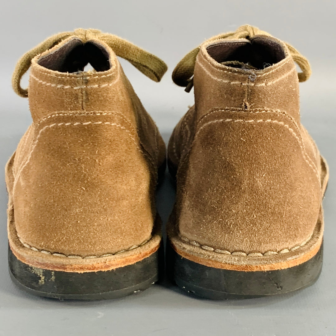 JOHN VARVATOS STAR USA Size 10 Brown Suede Moccasin Lace-Up  display picture 3