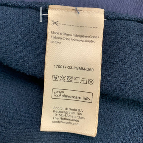 SCOTCH AND SODA Chaqueta con alfiler y bolsillo con botones en mezcla de poliéster azul marino talla L