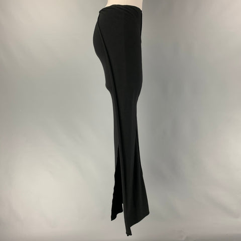DRKSHDW Size S Black Viscose Blend Solid Maxi Skirt
