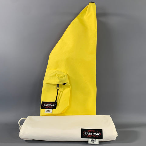MM6 MAISON MARGIELA Yellow Black Canvas Shoulder Bag