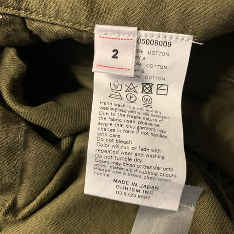 VISVIM Size M Green Cotton Cargo Pockets Shorts
