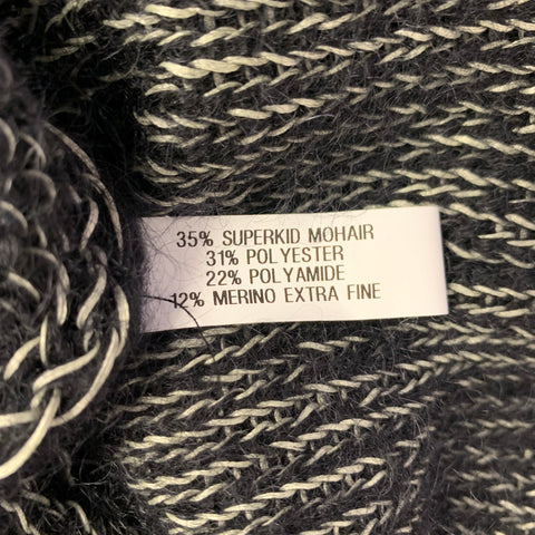 WALTER VAN BEIRENDONCK 2022 Size L Black Superkid Mohair Sweater Vest