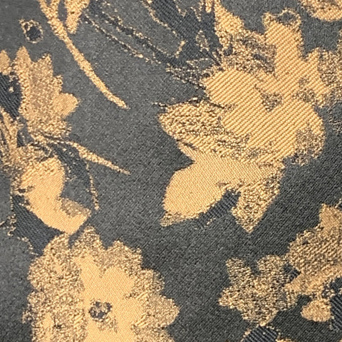 PAISLEY & GRAY Size 40 Regular Black Tan Floral Polyester Jacquard Slim Fit Suit