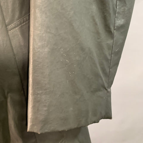 ISSEY MIYAKE Vintage Size XXL Green Charcoal Coated Cotton Insulated Coat