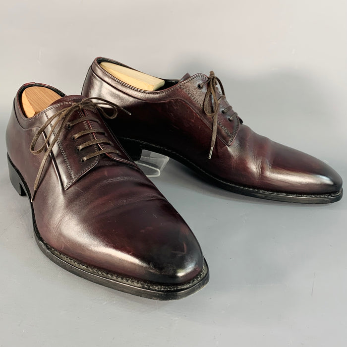 Chaussures Richelieu à lacets en cuir marron DIOR HOMME taille 10