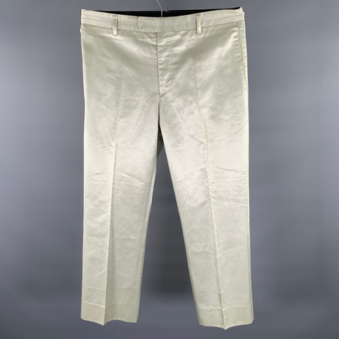 AGNÈS B. Size 33 Ivory Cotton Viscose Dress Pants